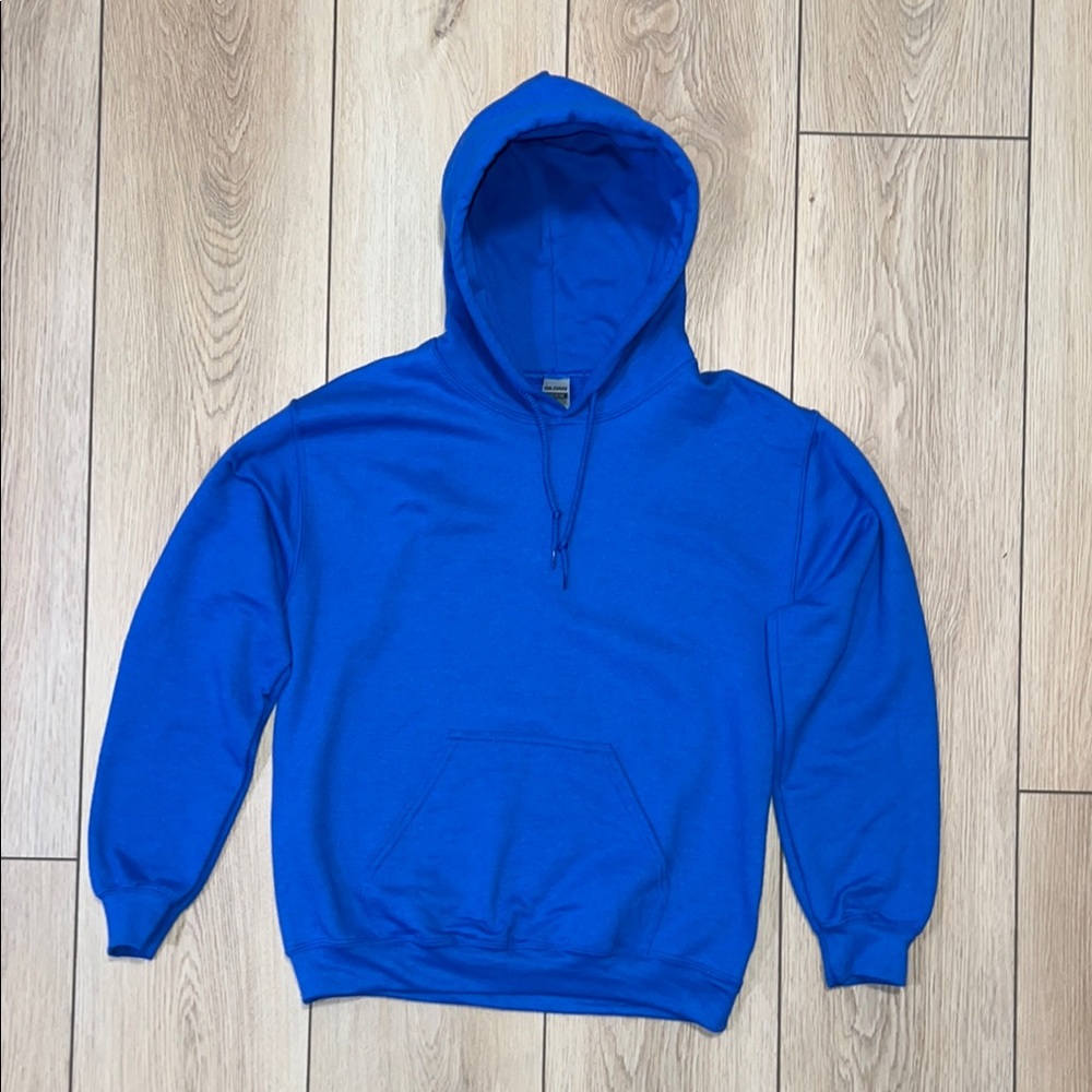 NWOT - Gildan Blue Pullover Sweatshirt Hoodie